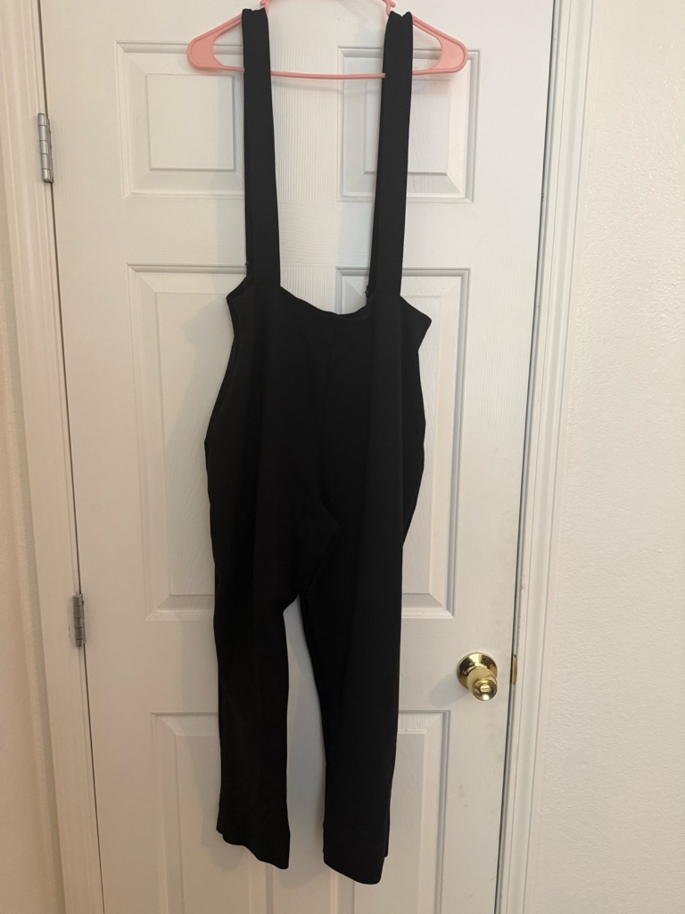 Limited Blackmilk black push-it ponte ultra high-waisted overalls sz xl - Picture 5 of 6